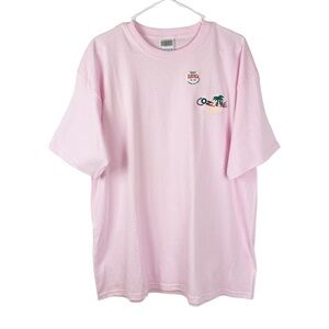 Cozumel Mexico Pink Crew Neck Short Sleeve Shirt Resort Beach Vacation